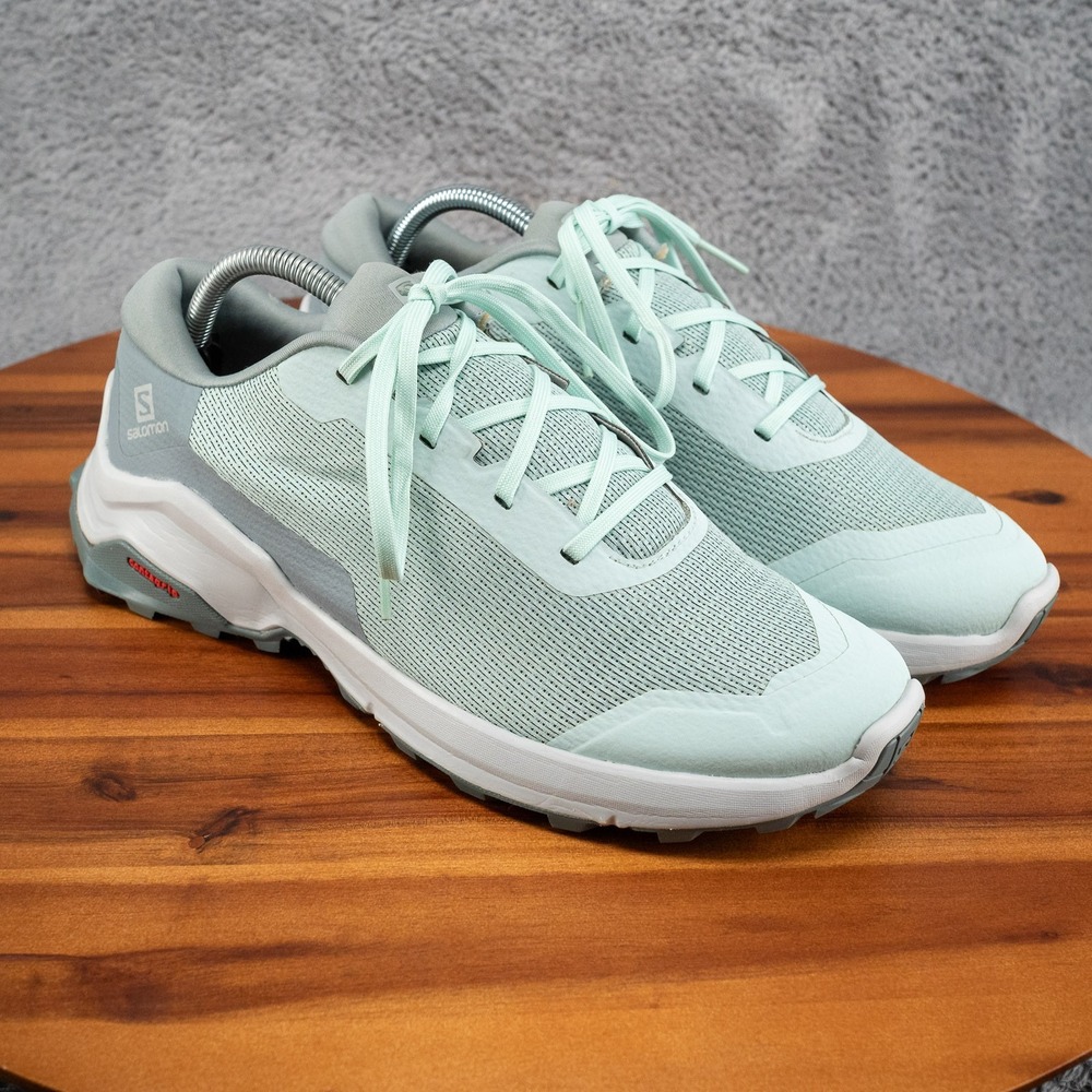 Salomon X Reveal Hiking Trail Running Shoes Teal Gray Size 10 M